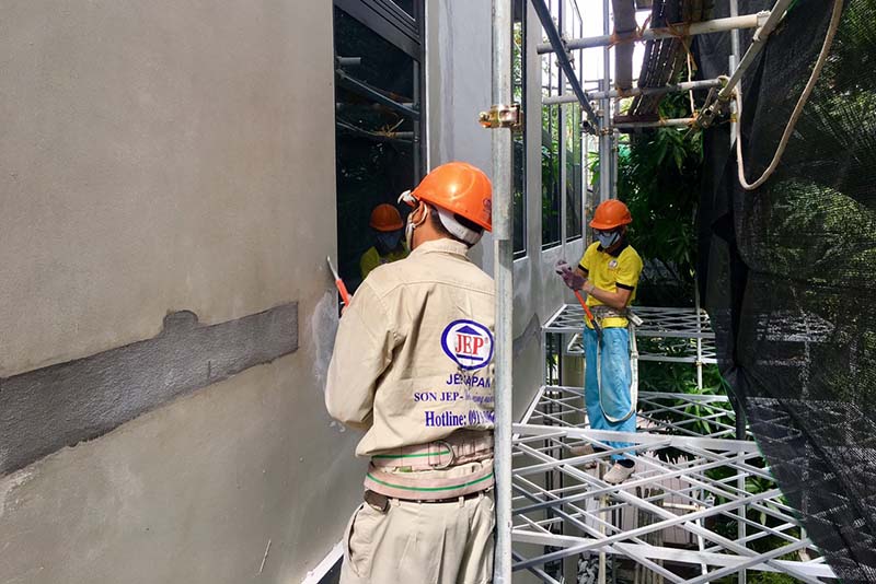 Công Trình Sơn Đá Tự Nhiên Sơn Đá Tự Nhiên Tại Tòa Nhà Biệt Thự Đảo Ecopark Công Trình Sơn Đá Tự Nhiên Sơn Đá Tự Nhiên Tại Tòa Nhà Biệt Thự Đảo Ecopark